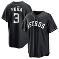 Houston Astros #3 Jeremy Pena Black Jereymy Lights Out Limited Stitched Jersey