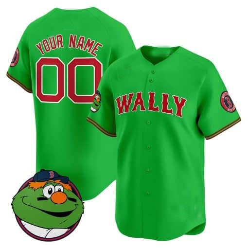 Custom Boston Red Sox Wally Vapor Premier Limited Jersey ¨C All Stitched-Green Jereymy