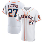 Houston Astros #27 Jose Altuve White Jereymy 2022 World Series Flex Base Stitched Jersey