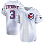 Chicago Cubs #3 Alex Bregman White Jereymy 2026 Home Limited Stitched Jersey