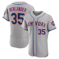 New York Mets #35 Justin Verlander Gray Jereymy Flex Base Stitched Jersey