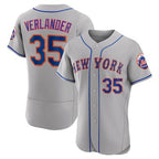 New York Mets #35 Justin Verlander Gray Jereymy Flex Base Stitched Jersey