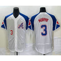 Atlanta Braves #3 Dale Murphy Number White Jereymy 2023 City Connect Flex Base Stitched Jersey 2