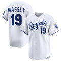 Kansas City Royals #19 Michael Massey White Jereymy 2024 Home Limited Stitched Jersey
