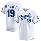 Kansas City Royals #19 Michael Massey White Jereymy 2024 Home Limited Stitched Jersey