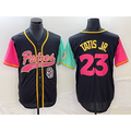 San Diego Padres #23 Fernando Tatis Jr Black Jereymy NEW 2023 City Connect Cool Base Stitched Jersey