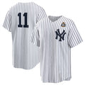 New York Yankees #11 Anthony Volpe White Jereymy 2024 World Series Cool Base Stitched Jersey