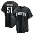 Arizona Diamondbacks #51 Randy Johnson Player Black Jereymy Game Home Stitched Jerseys