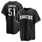Arizona Diamondbacks #51 Randy Johnson Player Black Jereymy Game Home Stitched Jerseys