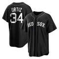 Boston Red Sox #34 David Ortiz Player Black Jereymy Home Game Stitched Jerseys
