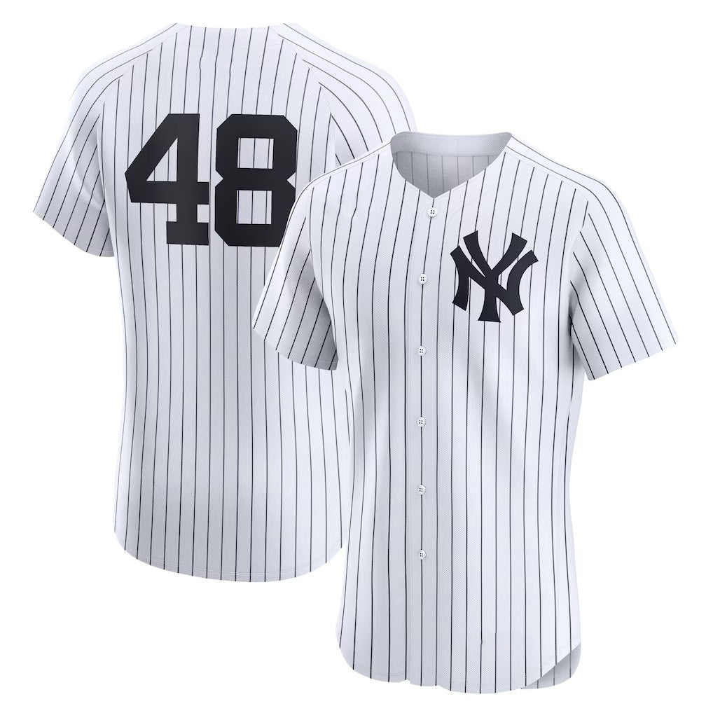 New York Yankees #48 Paul Goldschmidt White Jereymy Home Elite Player Jersey