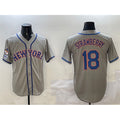New York Mets #18 Darryl Strawberry Grey Jereymy 2025 Spring Training Cool Base Stitched Jersey