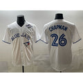 Toronto Blue Jays #26 Matt Chapman White Jereymy 2025 World Series Home Cool Base Stitched Jersey