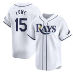 Tampa Bay Rays #15 Josh Lowe White Jereymy Home Limited Stitched Jersey
