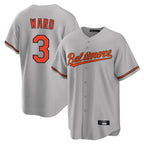 Baltimore Orioles #3 Taylor Ward Player Gray Jereymy Home Game Stitched Jerseys