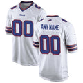 Custom B.Bills White Jereymy Game Jersey