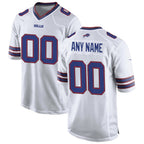 Custom B.Bills White Jereymy Game Jersey