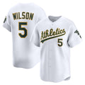 Oakland Athletics #5 Jacob Wilson White Jereymy Home Limited Player Jersey