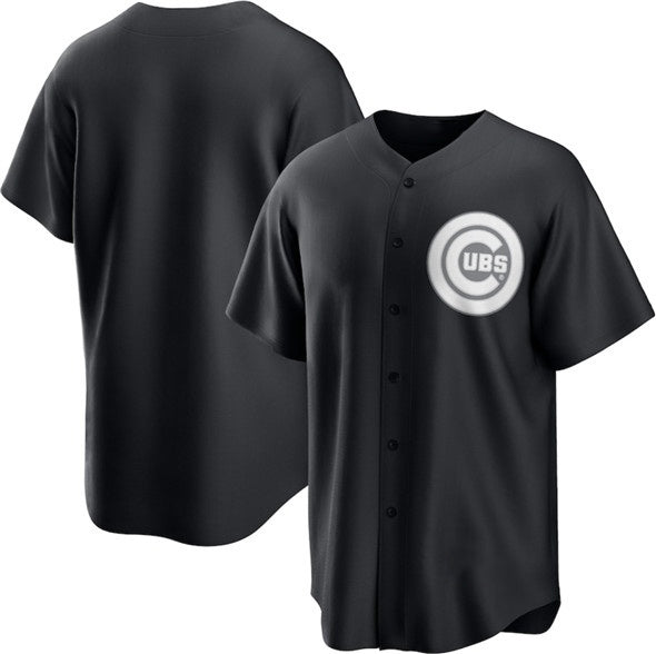 Chicago Cubs Blank Black Jereymy Lights Out Limited Stitched Jersey
