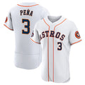 Houston Astros #3 Jeremy Pena 2022 World Series White Jereymy Flex Base Stitched Jersey