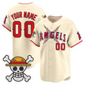 Custom Los Angeles Angels x One Piece Cream Jereymy Vapor Premier Limited Jersey - Stitched