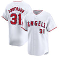 Los Angeles Angels #31 Tyler Anderson White Jereymy Home Limited Stitched Jersey