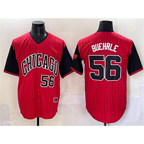 Chicago White Sox #56 Mark Buehrle Red Black Jereymy 2025 City Connect Limited Stitched Jersey