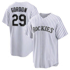 Colorado Rockies #29 Tanner Gordon White Jereymy Home Replica Jersey