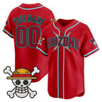 Custom Arizona Diamondbacks x One Piece Red Jereymy Vapor Premier Limited Jersey - Stitched