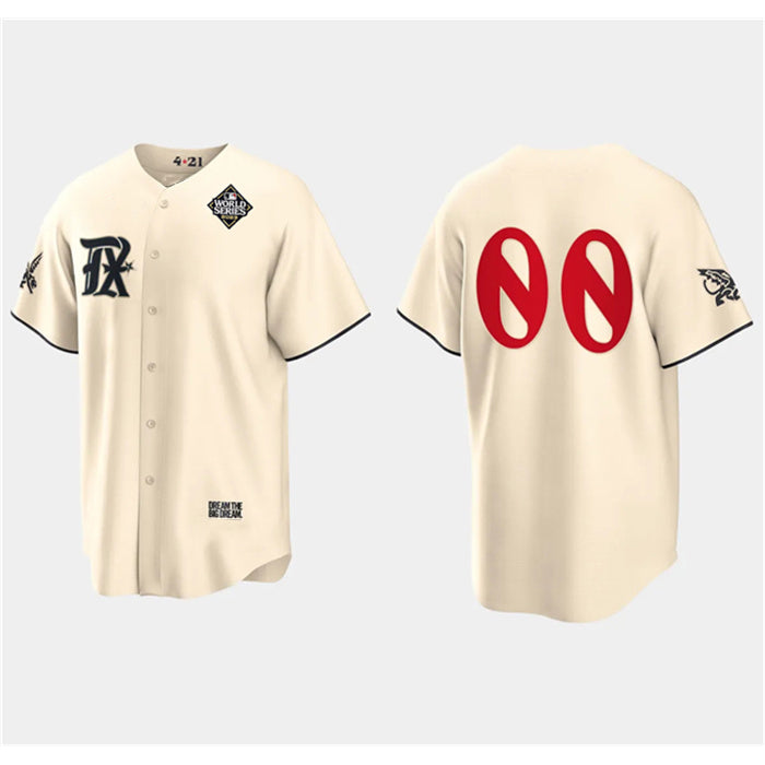 Custom Texas Rangers Active Player Cream Jereymy 2023 World Series City Connect Stitched Jersey