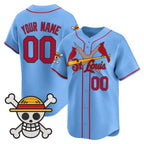 Custom St. Louis Cardinals x One Piece Blue Jereymy Vapor Premier Limited Jersey - Stitched