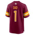 W.Commanders Number #1 Dad Burgundy Jereymy Game Jersey