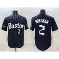 Boston Red Sox #2 Alex Bregman Black Jereymy Gothic Vapor Limited Stitched Jersey