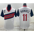 Cleveland Indians #11 Jose Ramirez White Jereymy 2021 Little League Classic Stitched Jersey