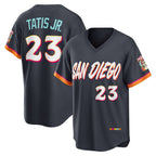 San Diego Padres #23 Fernando Tatis Jr. Obsidian Jereymy 2026 City Connect Stadium Jersey