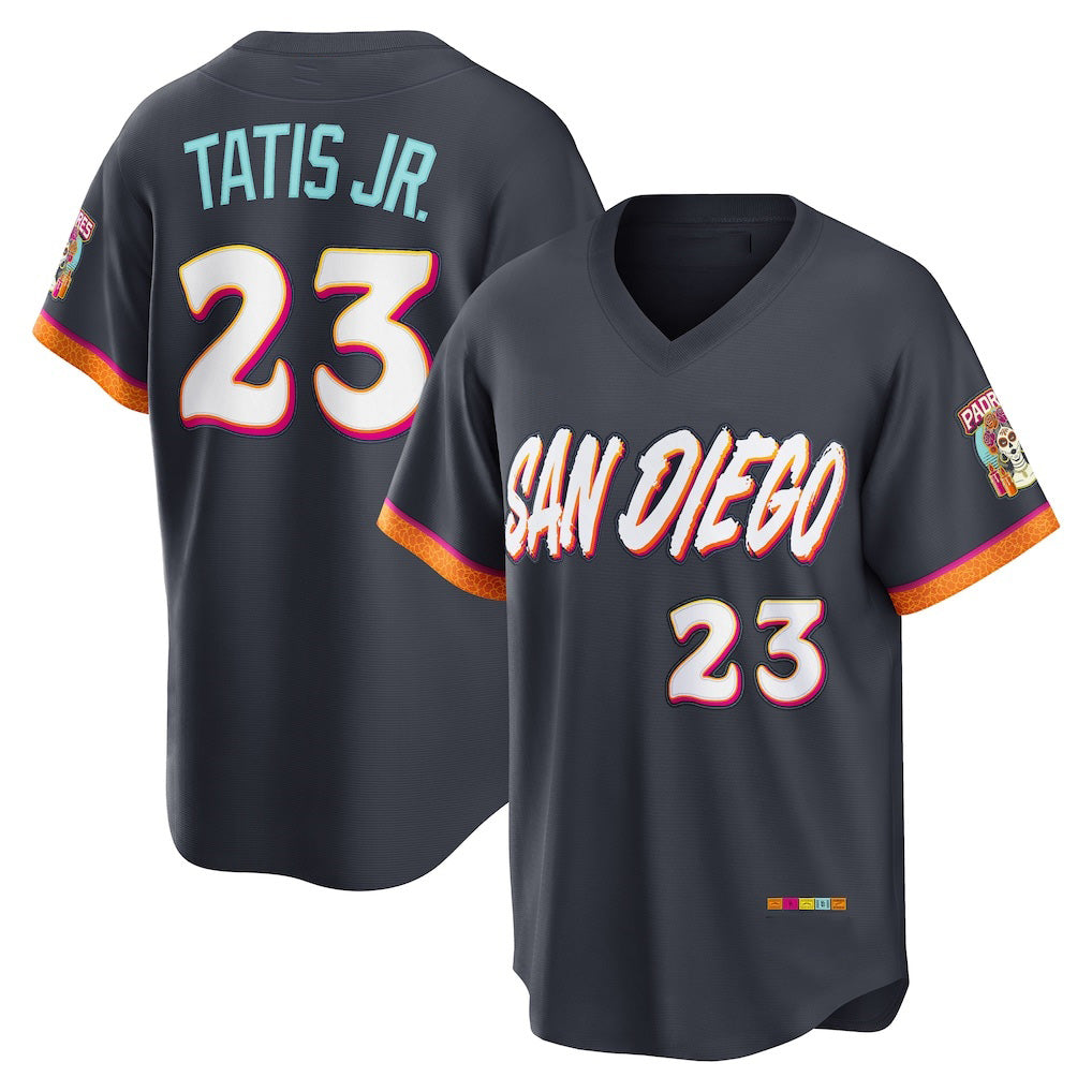 San Diego Padres #23 Fernando Tatis Jr. Obsidian Jereymy 2026 City Connect Stadium Jersey