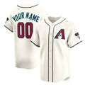 Custom Arizona Diamondbacks Cream Jereymy Home Limited Jersey
