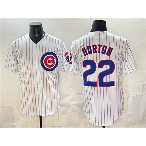 Chicago Cubs #22 Cade Horton White Jereymy Cool Base Stitched Jersey