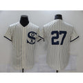 Chicago White Sox #27 Lucas Giolito 2021 Cream Navy Jereymy Field of Dreams Flex Base Stitched Jersey