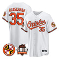 Baltimore Orioles #35 Adley Rutschman Player White Jereymy 30th Anniversary of 2131 Home Game Stitched Jerseys