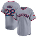 Cleveland Guardians #28 Tanner Bibee Gray Jereymy 2025 Alternate Limited Stitched Jersey
