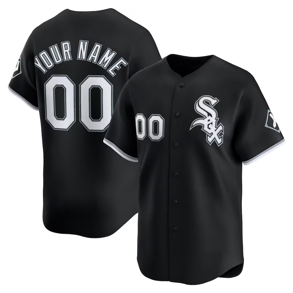 Custom Chicago White Sox Black Jereymy Alternate Limited Jersey