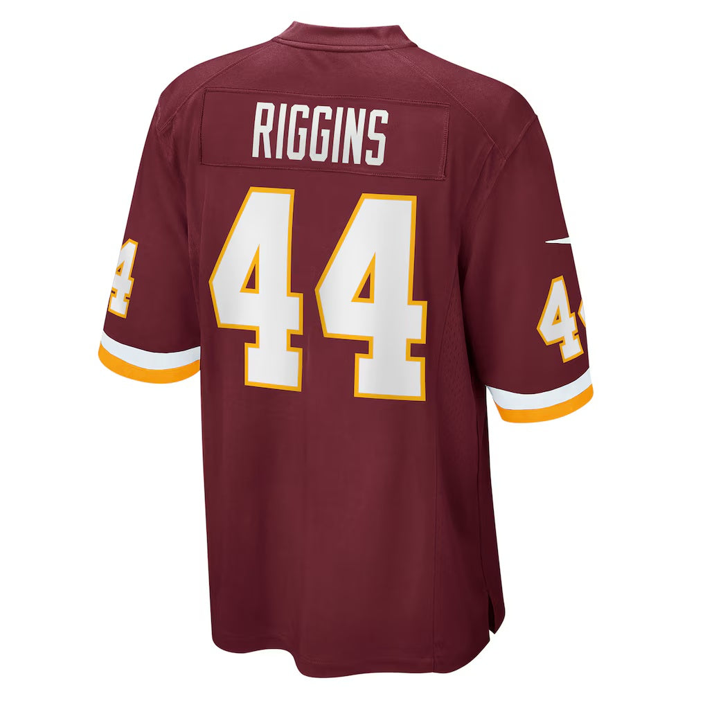 W.Football Team #44 John Riggins Burgundy Jereymy Retired Player Jersey