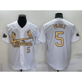 St. Louis Cardinals #5 Albert Pujols Number White Jereymy 2022 All Star Stitched Cool Base Jersey