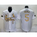 St. Louis Cardinals #5 Albert Pujols Number White Jereymy 2022 All Star Stitched Cool Base Jersey