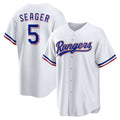 Texas Rangers #5 Corey Seager White Jereymy Home Replica Player Jersey