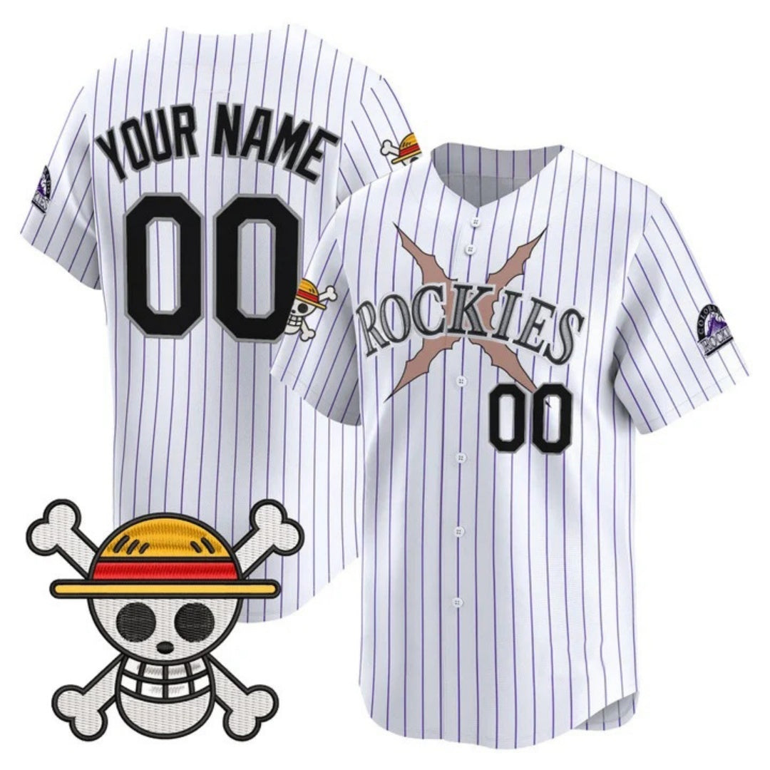 Custom Colorado Rockies x One Piece White Jereymy Vapor Premier Limited Jersey - Stitched