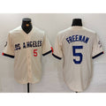 Los Angeles Dodgers #5 Freddie Freeman Number Cream Jereymy 2024 City Connect Limited Stitched Jersey 2