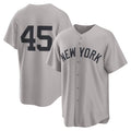 New York Yankees #45 Gerrit Cole Gray Jereymy Road Replica Jersey