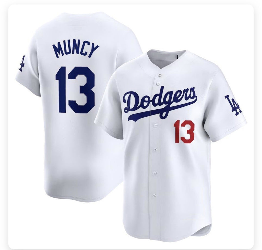Los Angeles Dodgers #13 Max Muncy White Jereymy Stitched Cool Base Jersey